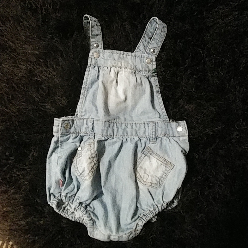 Girls Denim Romper